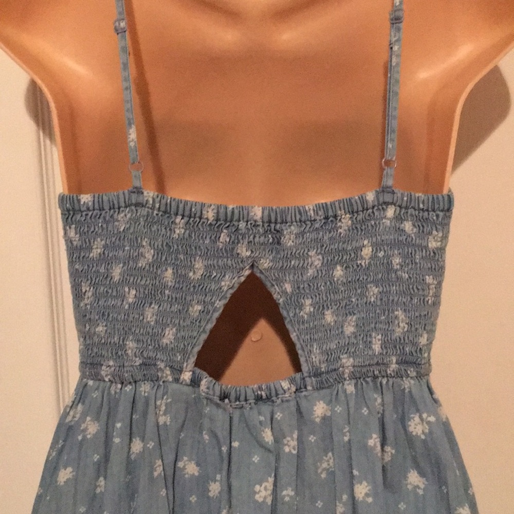 EUC So Denim Floral Mini Dress - Picture 3 of 7
